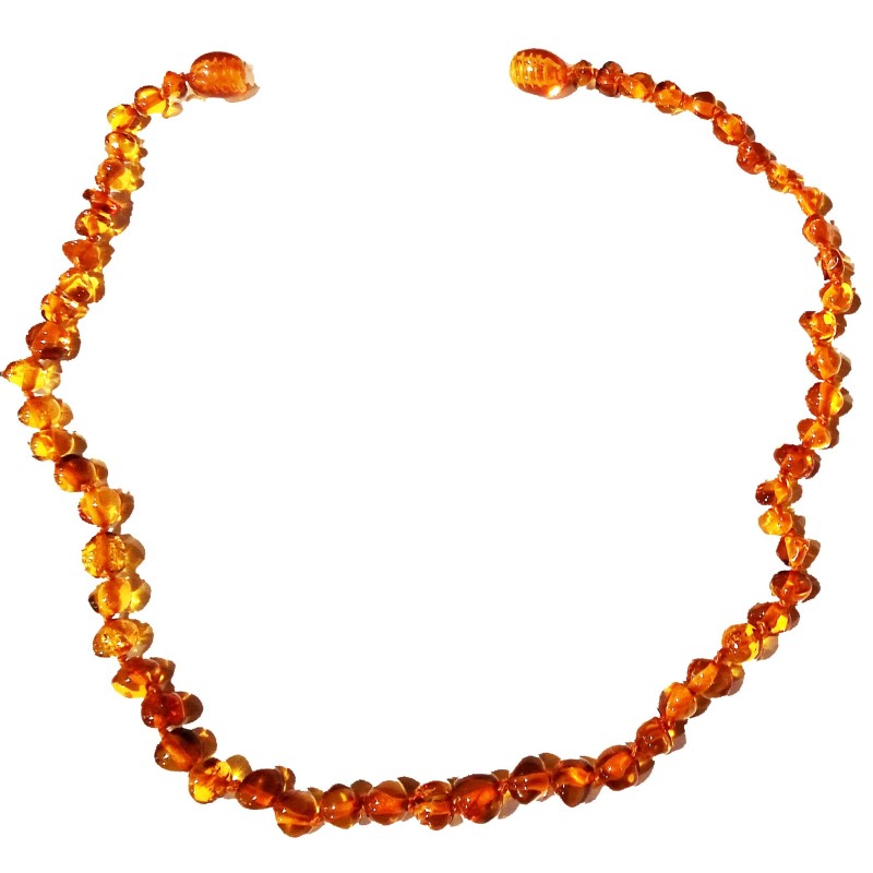 Collier en ambre pour bébé.