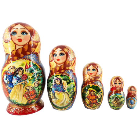 Matriochka poupée russe à peindre 7,5 cm x 3 - Jouets en bois