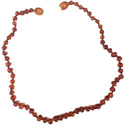 Collier en ambre pour bébé.